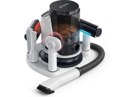 Gopets Professionele 3-in-1 Hondentondeuse - Dierentondeuse - Hondenfohn met Warme Lucht - 9 Delig - Haarverwijderaar voor Huisdieren - Waterblazer voor Honden - Trimset & Tondeuse Hond en Kat - Dierenhaar Stofzuiger - Massageborstel