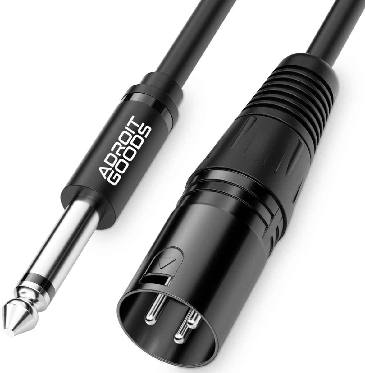AdroitGoods 6.5mm jack mono naar XLR female kabel – Vergulde connectors – 5m
