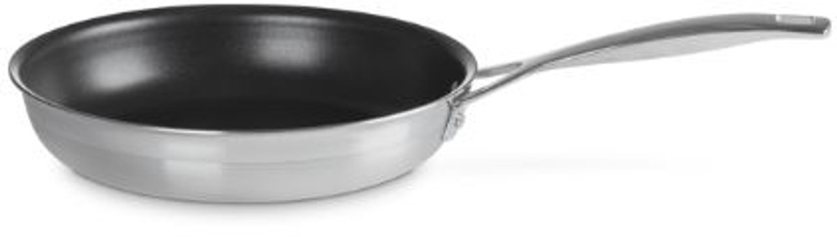 Le Creuset Magnetik Koekenpan - RVS - � 24 cm - met anti-kleeflaag