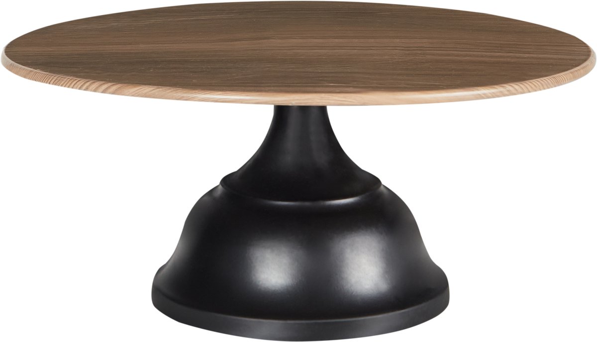 BELIANI BRIOCHE - Gebaksstandaard - Zwart/Licht hout - IJzer/Hout