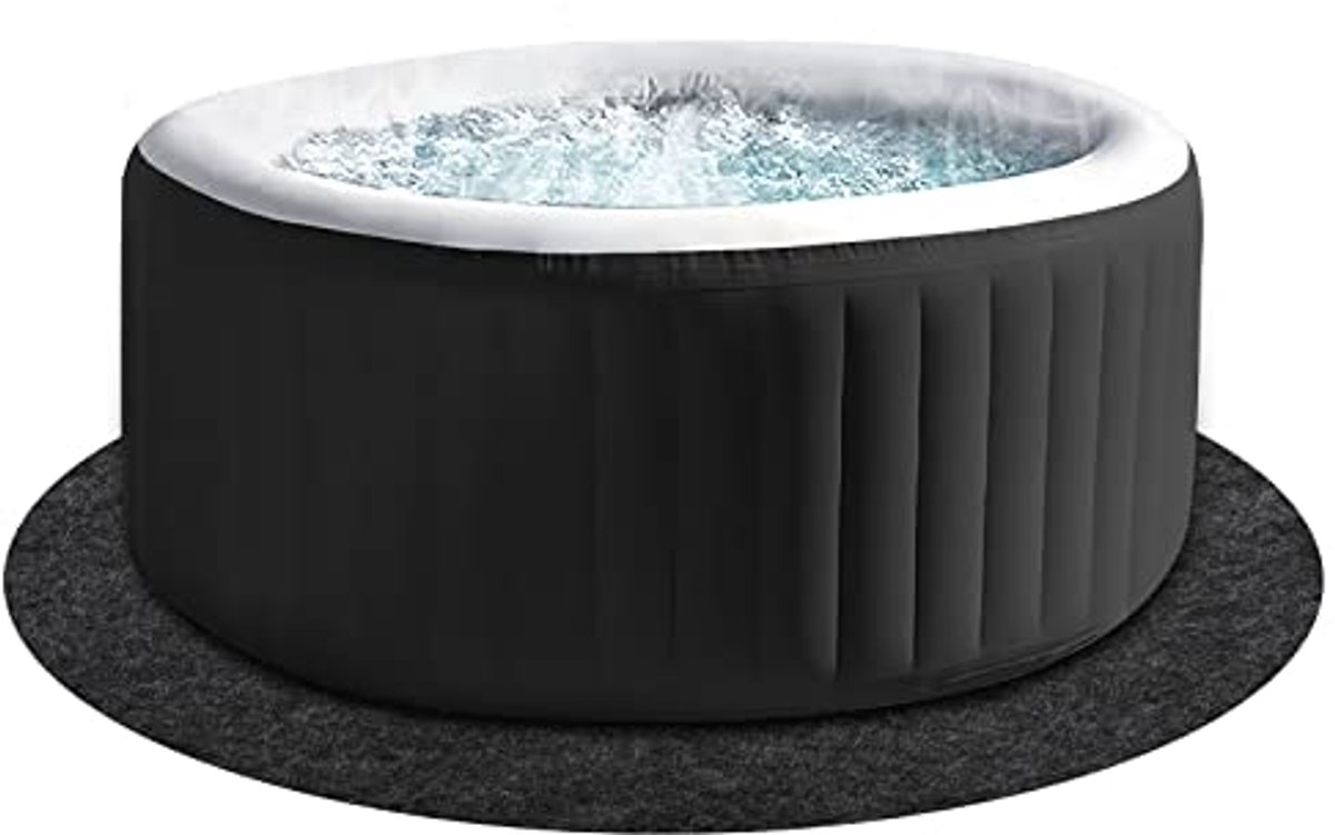 Grote Wasbare Ronde Hot Tub Mat 78 Inch - Waterdichte en Slip-Proof Bescherming voor Spa's en Zwembaden