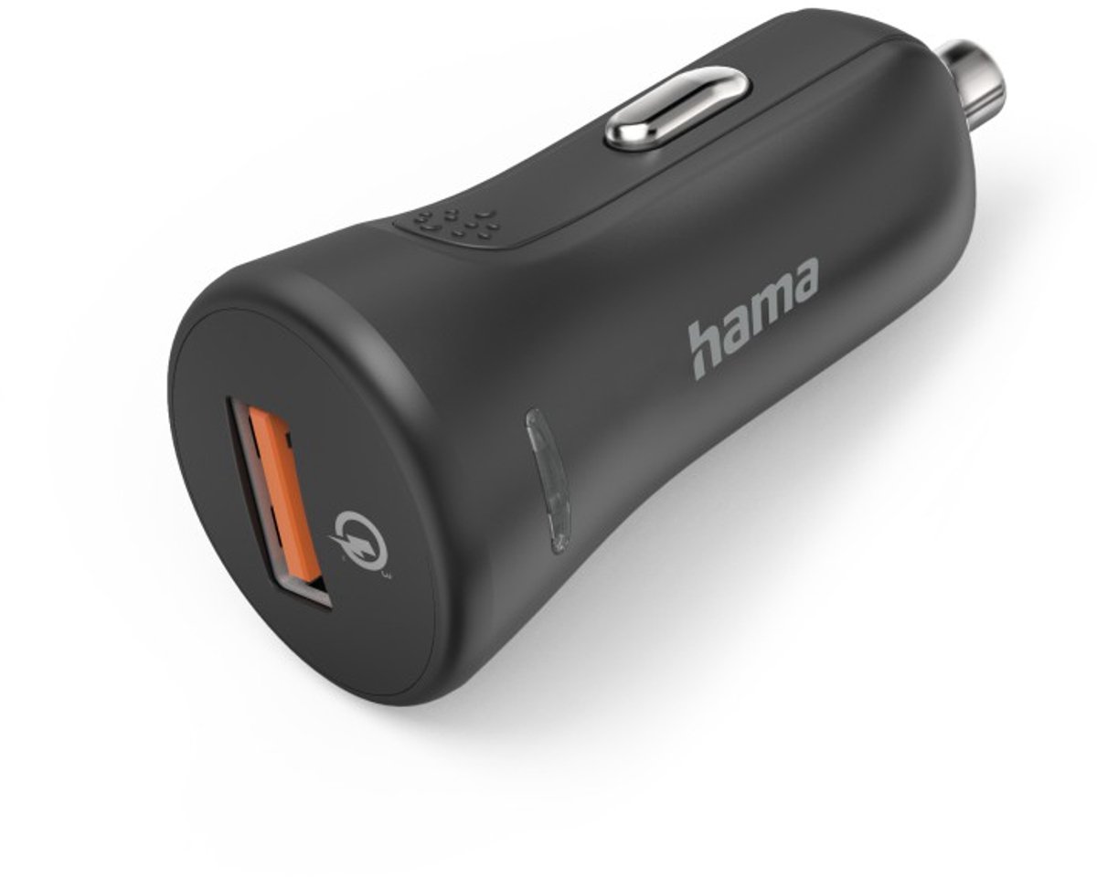 Hama 19,5W Auto oplader - USB-A QC - Zwart