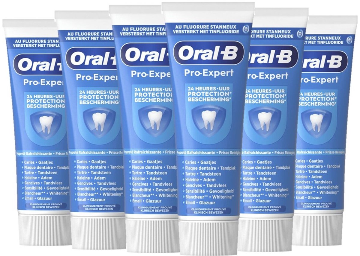 Oral-B Tandpasta Pro-Expert Intense Reiniging - 6 x 75 ml Voordeelverpakking