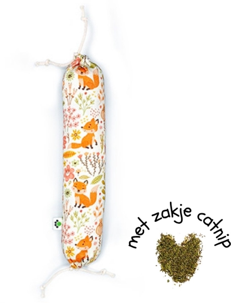greenPAWS KICKIEZ 'herfst' - sterk kattenspeelgoed met bio-kattenkruid - 27 cm - wasbaar in de wasmachine - gemaakt in België