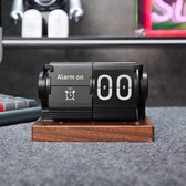Flip Digitale Tafelklok Creatieve Retro Flip Klok 24H met Zwarte