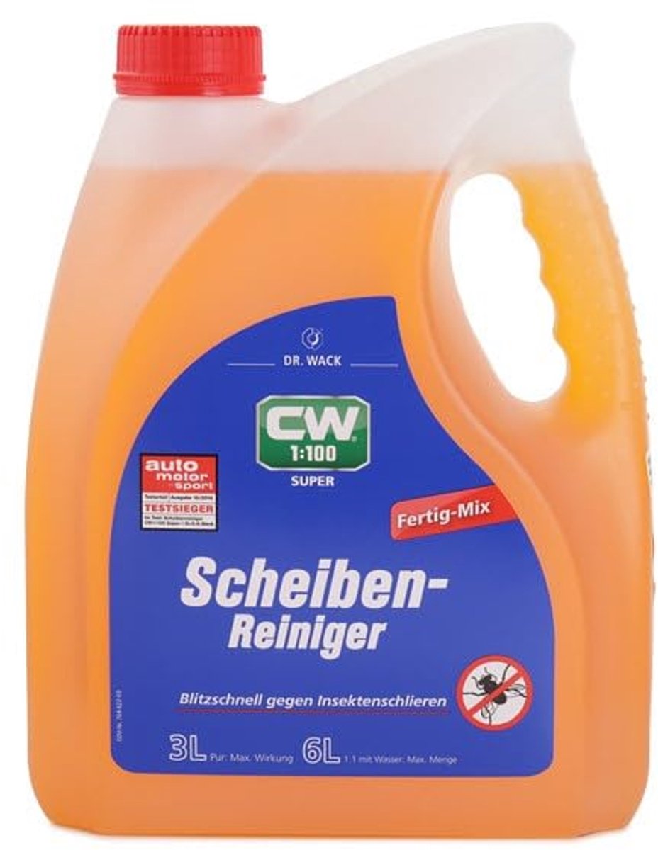 Super ruitenreiniger kant-en-klaar mix, 3 liter - Sterke CW voor optimaal zicht