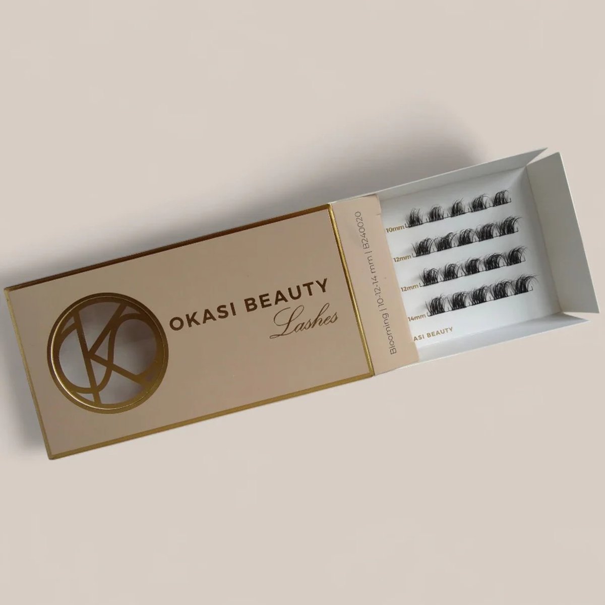 Okasi Beauty - Blooming - Premium Volume Lashes - 4 wimpersets per verpakking - 40-cluster DIY Wimper segmenten - Mix lengte 10-12-14 mm - Ultradunne wimperband - DIY wimperextensions