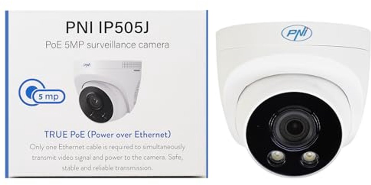Dome Video Surveillance Camera 5MP Outdoor IP67 with Night Vision and Motion Detection