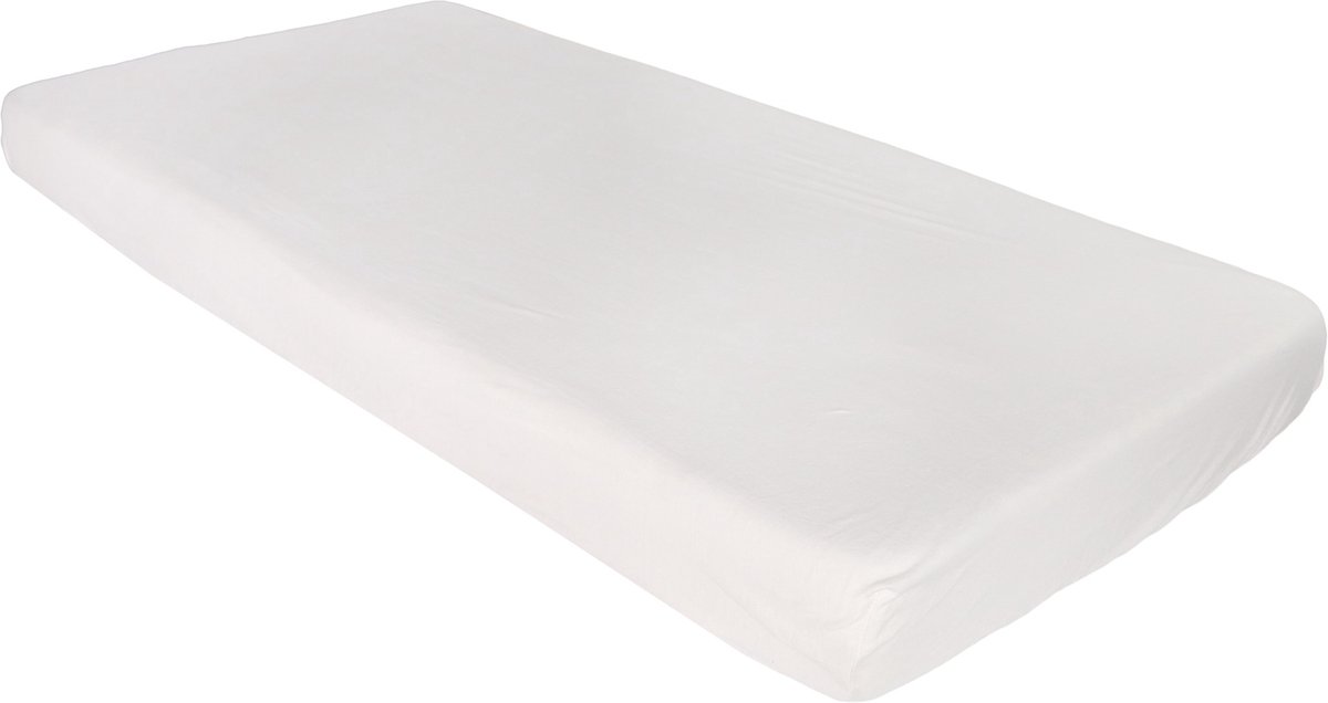 MamaLoes Jersey Wit 70 x 140/150 cm Junior Hoeslaken