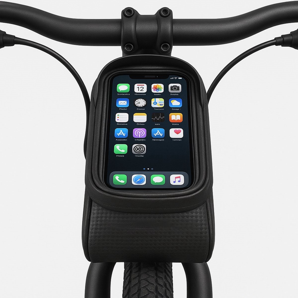 Bagwise® - Fiets Frametas - Telefoonhouder - Waterdicht - opbergvak - Elektrische Fiets - E-Bike - Fat Bike - volume 1 lt - 1101 - Zwart – foto 5