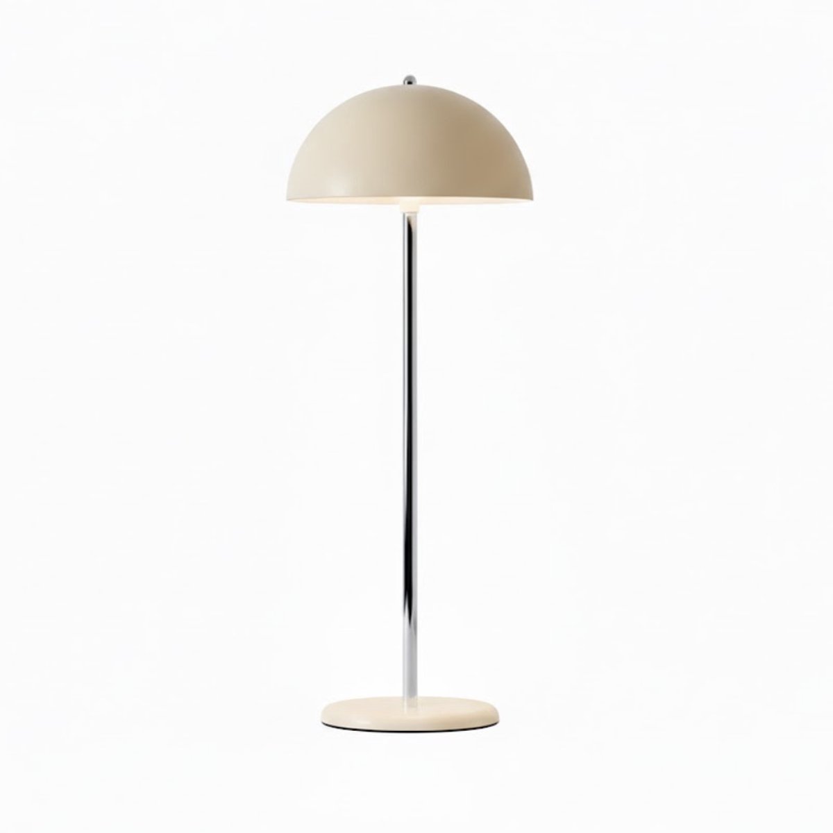 OMNIEXA Tafellamp - Crème Wit – Dimbaar & Draadloos – 3 Lichtstanden – LED Designlamp met TouchControl – Stijlvolle Tafellamp voor Woonkamer of Slaapkamer