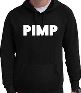 Pimp hoodie zwart heren - zwarte Pimp sweater/trui met capuchon XXL