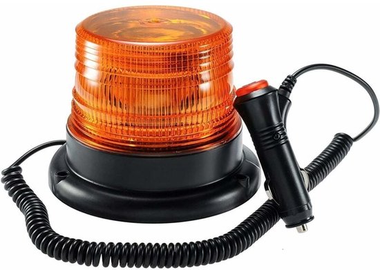 Agrishop Blauw 2-delig waarschuwingslicht, stroboscooplicht 12-24V, ECE R65 super vlak led-frontflitser, waarschuwingsbaken, knipperlicht, led-blinklicht, auto, tractor, als filewaarschuwing