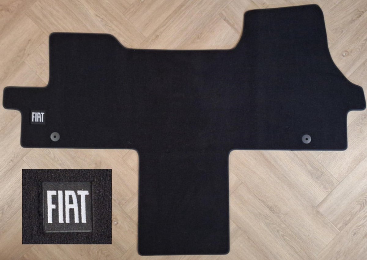 Cabinemat VELOURS Met FIAT LOGO Zwart Bouwjaar 2022-Heden