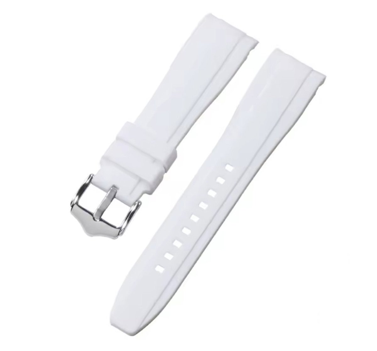 Actie4you® - Premium Siliconen Horlogebandje - Compatibel met Swatch X Omega MoonSwatch (20MM) - Wit