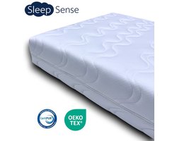 Sleep Sense® - Comfortschuim Hotel XXL koudschuim matras 160x200 - circa 20 cm - premium afritsbare hoes - Oekotex Certipur gecertificeerd - Gratis levering