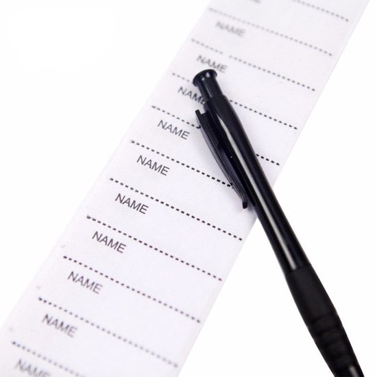 kleding labels plakken - labels textiel - labelstextiel - naamlabel textiel - naamlabel textiel sticker - 200 Stuks - Wasbaar - volwassenen naamlabel textiel - labels