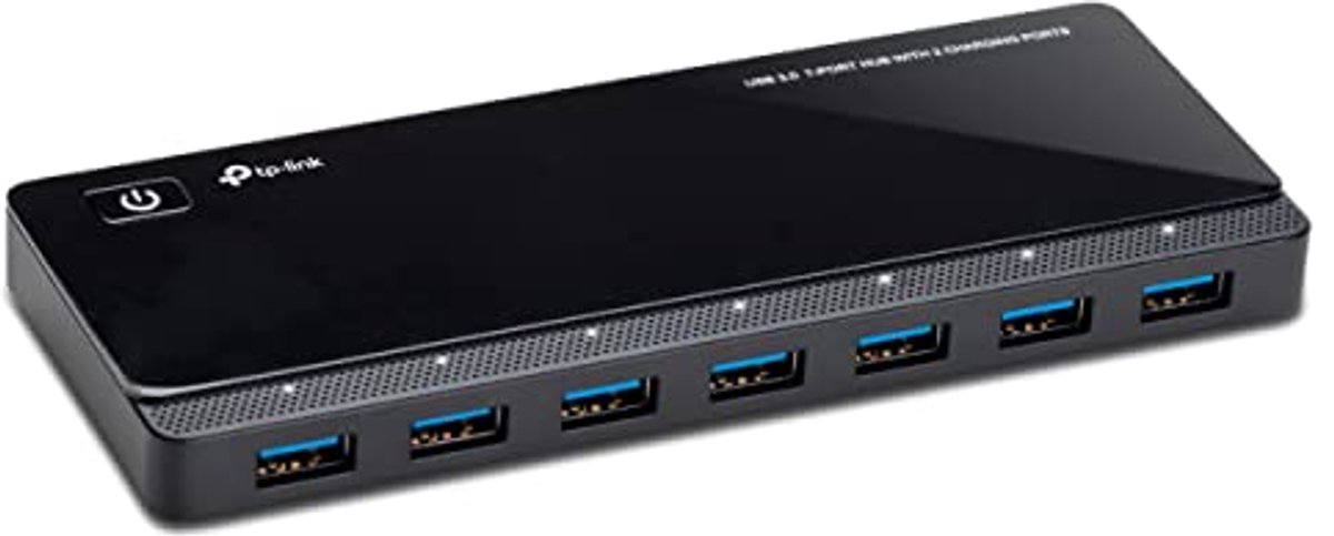 USB 3.0 7-Port Hub met 2 Oplaadpoorten - Perfecte Oplossing voor Meer Apparaten