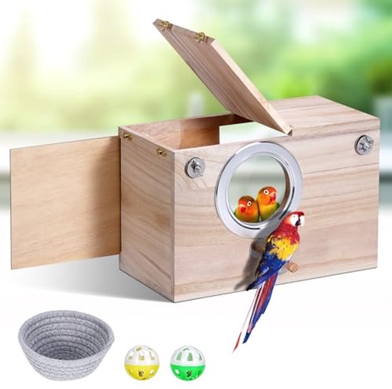 DONGKER Winter Warm Bird's Nest House, Bird Parrot Hammock