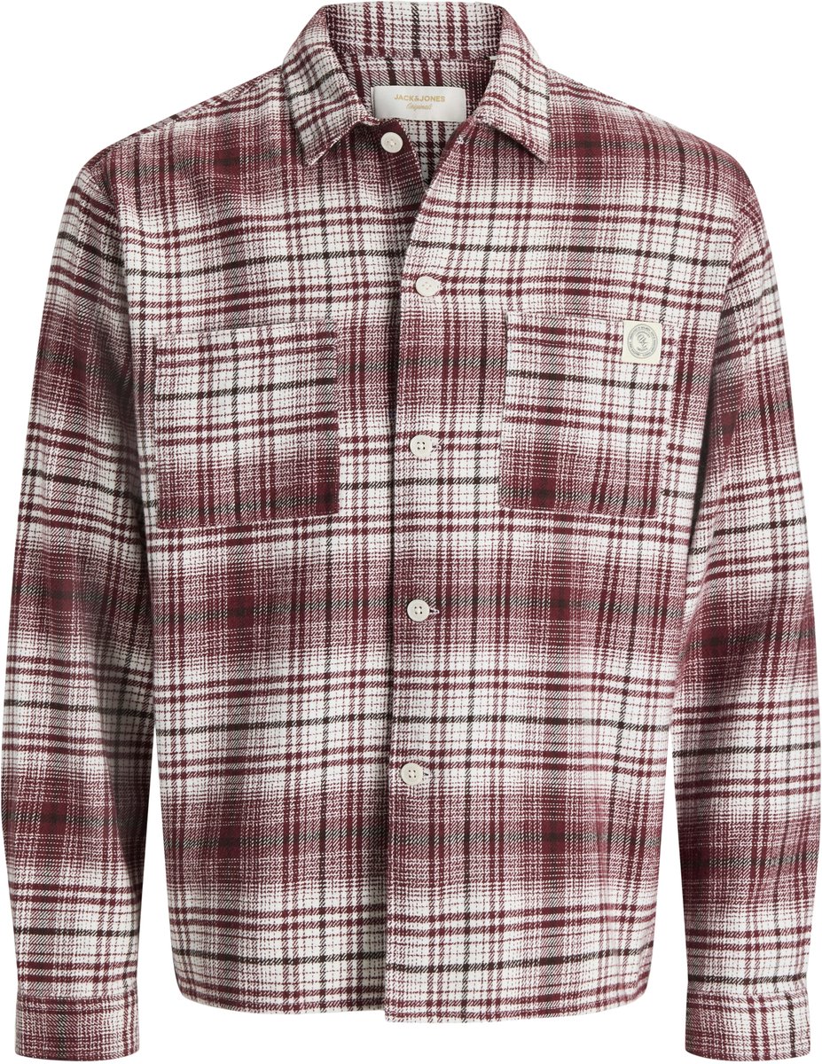 JACK&JONES - JORFREDERIKSBERG FLANNEL OVERSHIRT LS - Heren - Overhemden