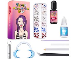 Tooth Gem Kit – Tandsteentjes Set met Lijm & Tools – Teeth Gems Starter Kit – DIY Tanden Versieren – Complete Set
