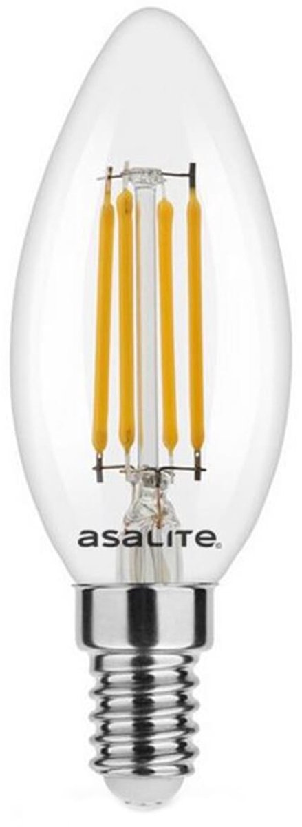 Asalite LED Lamp C35 E14 Fitting - 4W = 35W - 470 Lumen - 2700K Warm Wit Licht - Niet Dimbaar - 220-240V - Niet Dimbaar
