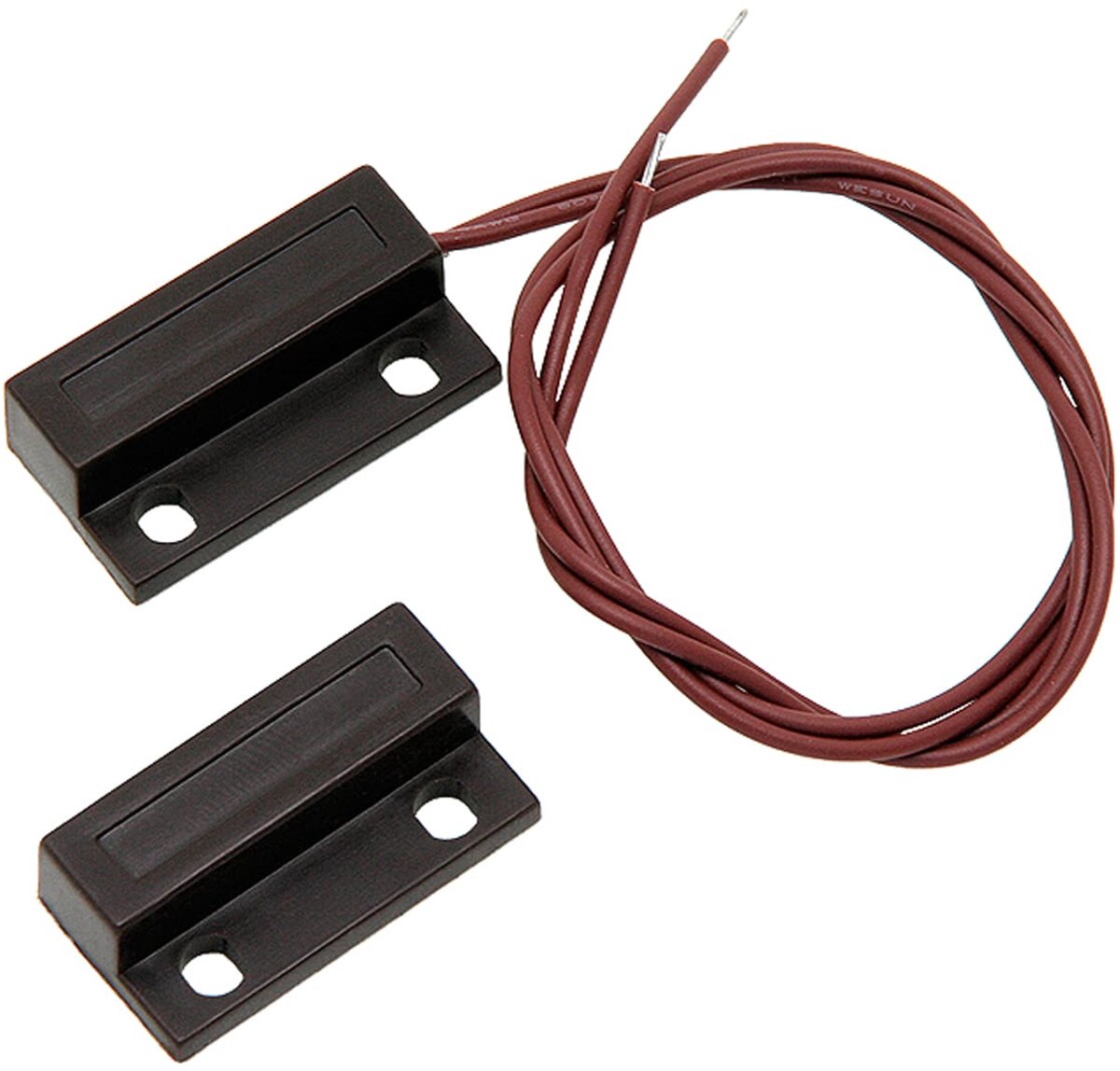 BLOW Magneetcontact - Reed Schakelaar - HO-03B - Bruin - Deursensor voor Alarmbeveiliging