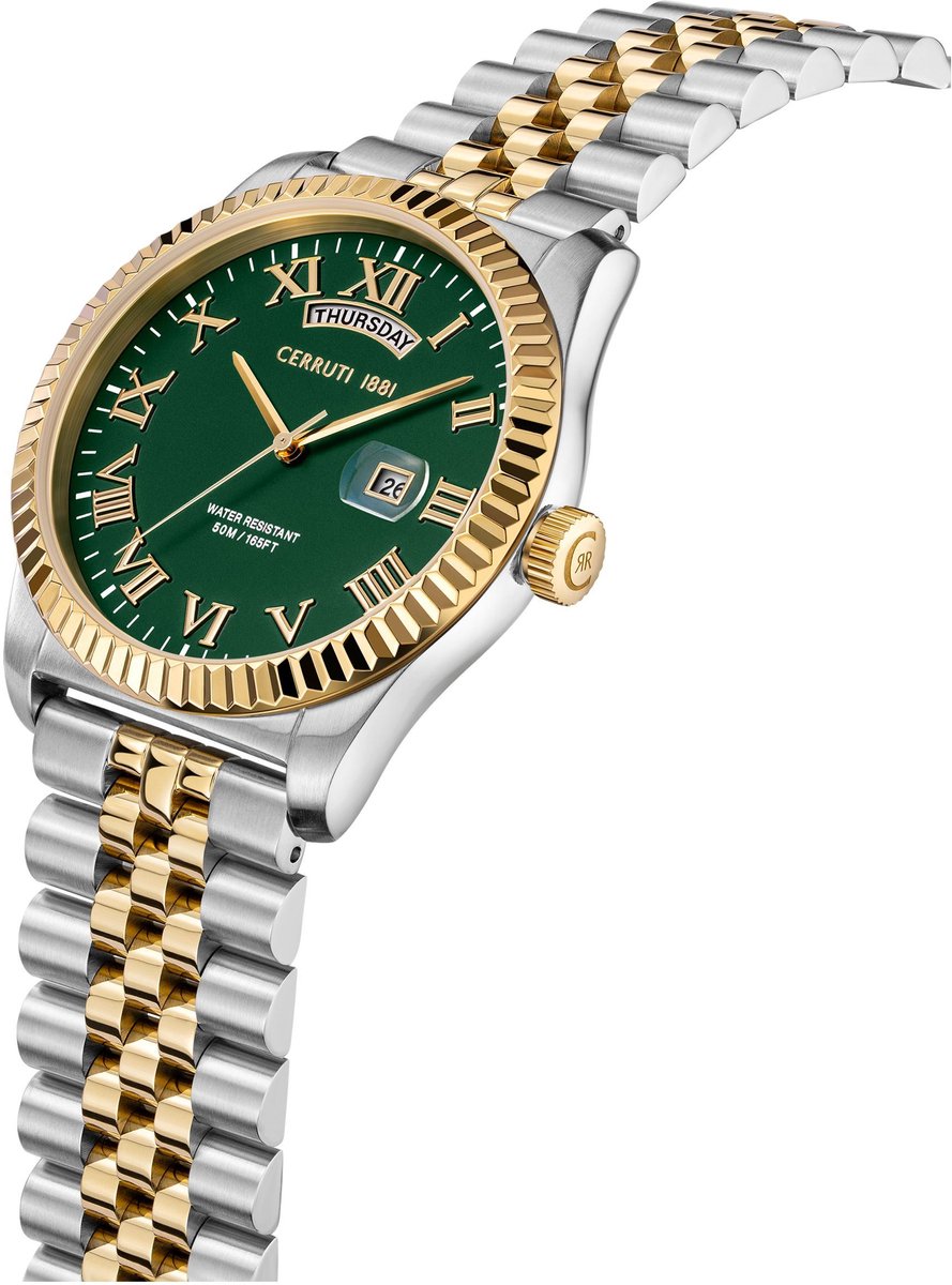 Datum horloge Chienti Green - Gold