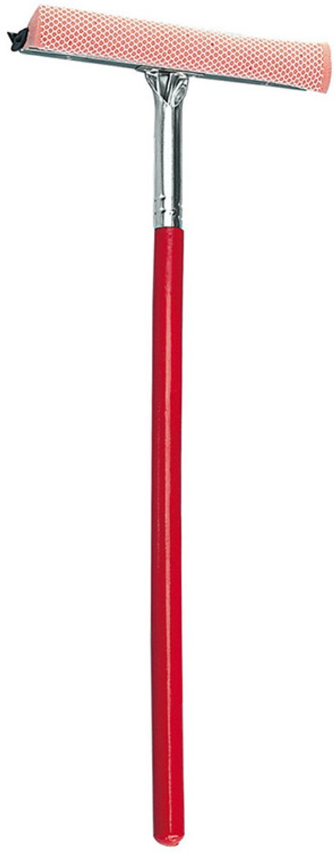 Lampa Professionele Metaal Ruitenwisser met Extra Houten Handvat – 25 cm Rubberen Wisserblad – Metalen Handvat 12 cm + Verlengde Houten Steel 47 cm – Ideaal voor Ramen, Auto’s en Gladde Oppervlakken