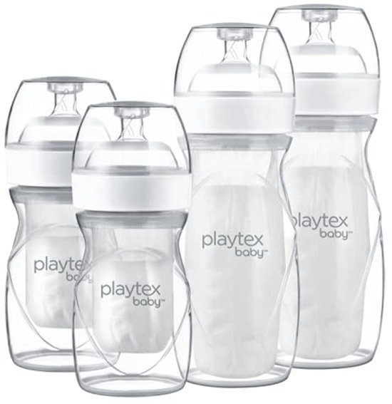 Playtex Baby Nurser Baby Bottle with Drop-Ins Disposable Liners, Closer to Breastfeeding, Gift Set — afbeelding 2