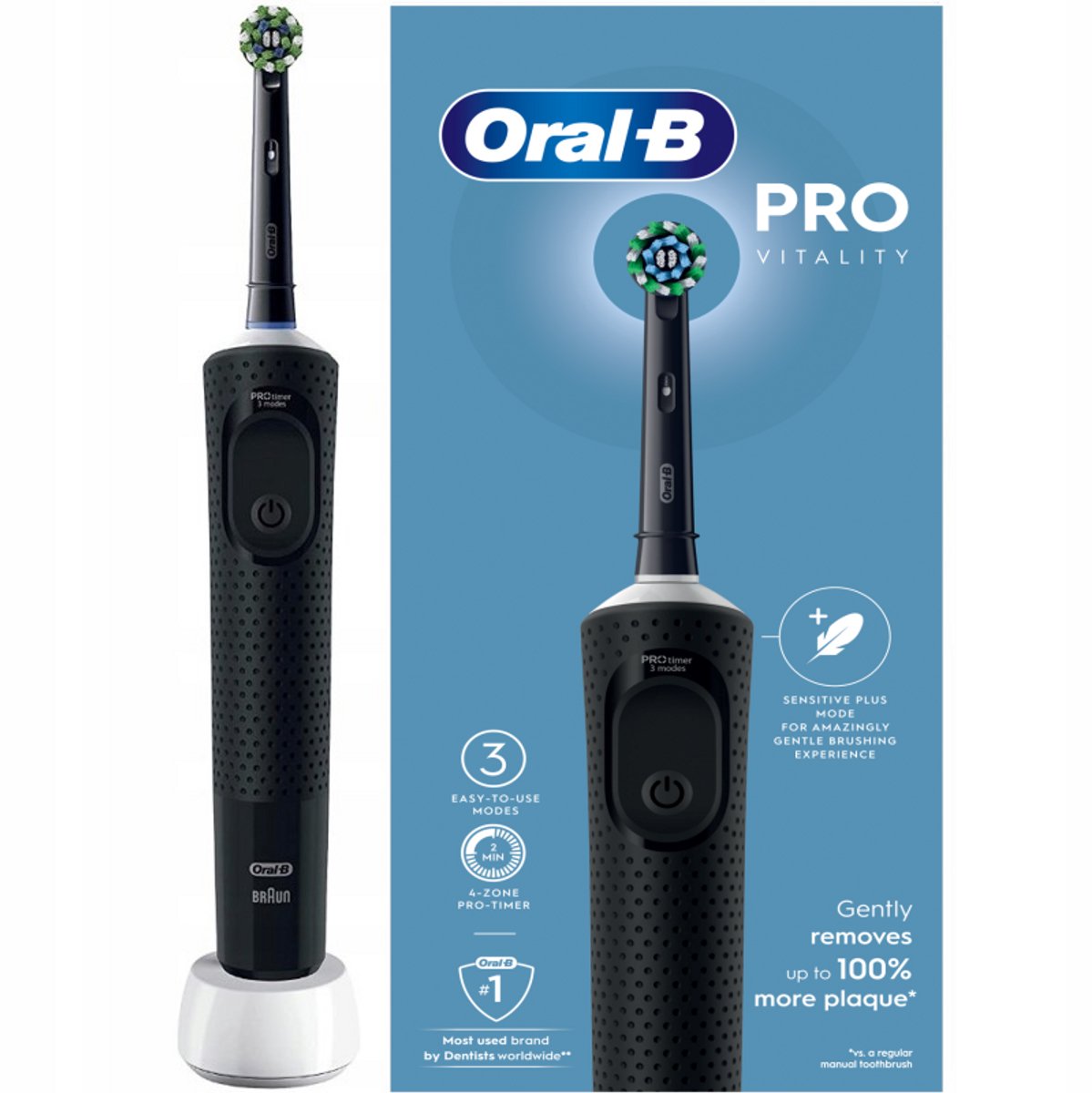 Oral-B Vitality Pro D103 Zwart - Elektrische Tandenborstel - 7600 bewegingen - 3 poetsmodi — afbeelding 6