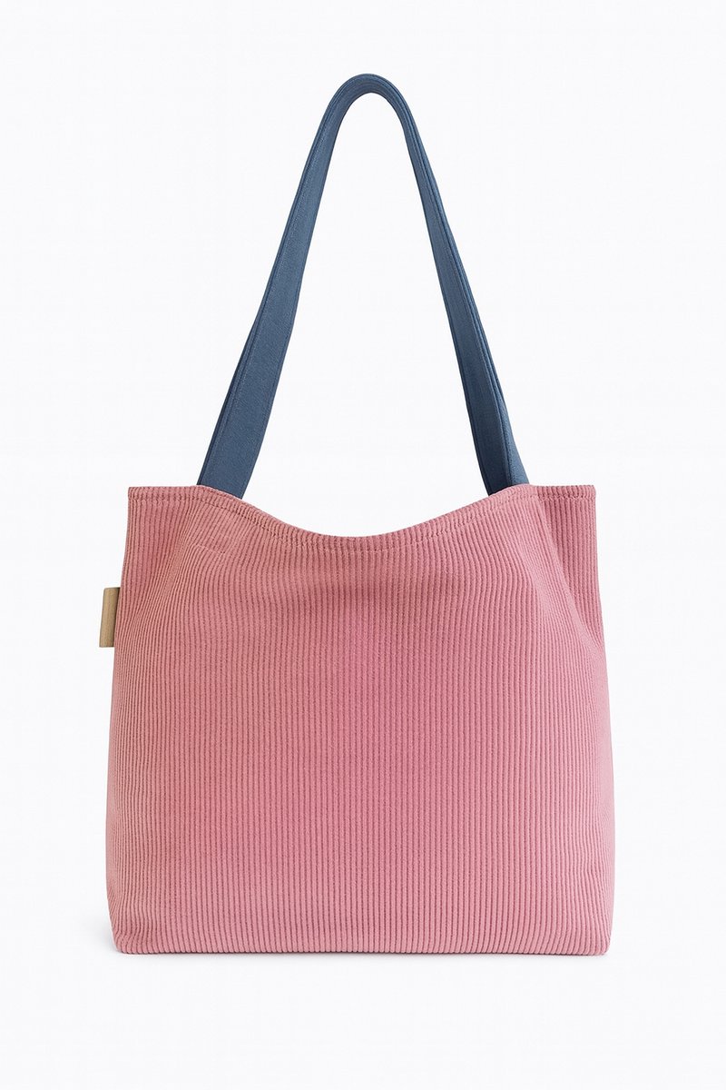 Roze Rib Mom Bag