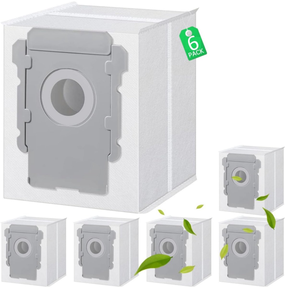 6 Stuks Stofzuigerzakken geschikt voor iRobot Roomba i3 i4 i5 i6 i7 i8 E5 E6 S9 S9+ Robotstofzuiger - Stofzuigerzakken