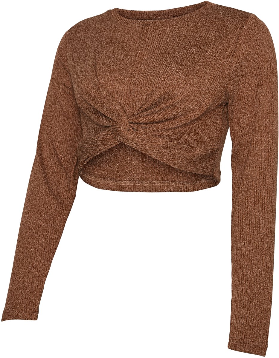 MAMALICIOUS - MLMELONI LS CROP TOP NOOS - Dames - Blouses