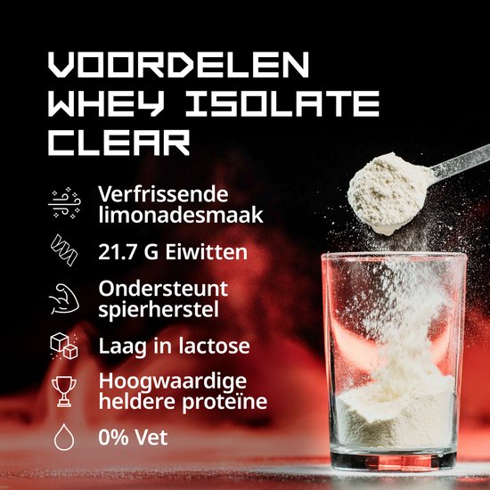 Ultimate Shape Whey Isolate Clear, Green Apple - Dopinggetest - NZVT - eiwitten - herstel - proteïne - spierherstel van ultimate — afbeelding 2