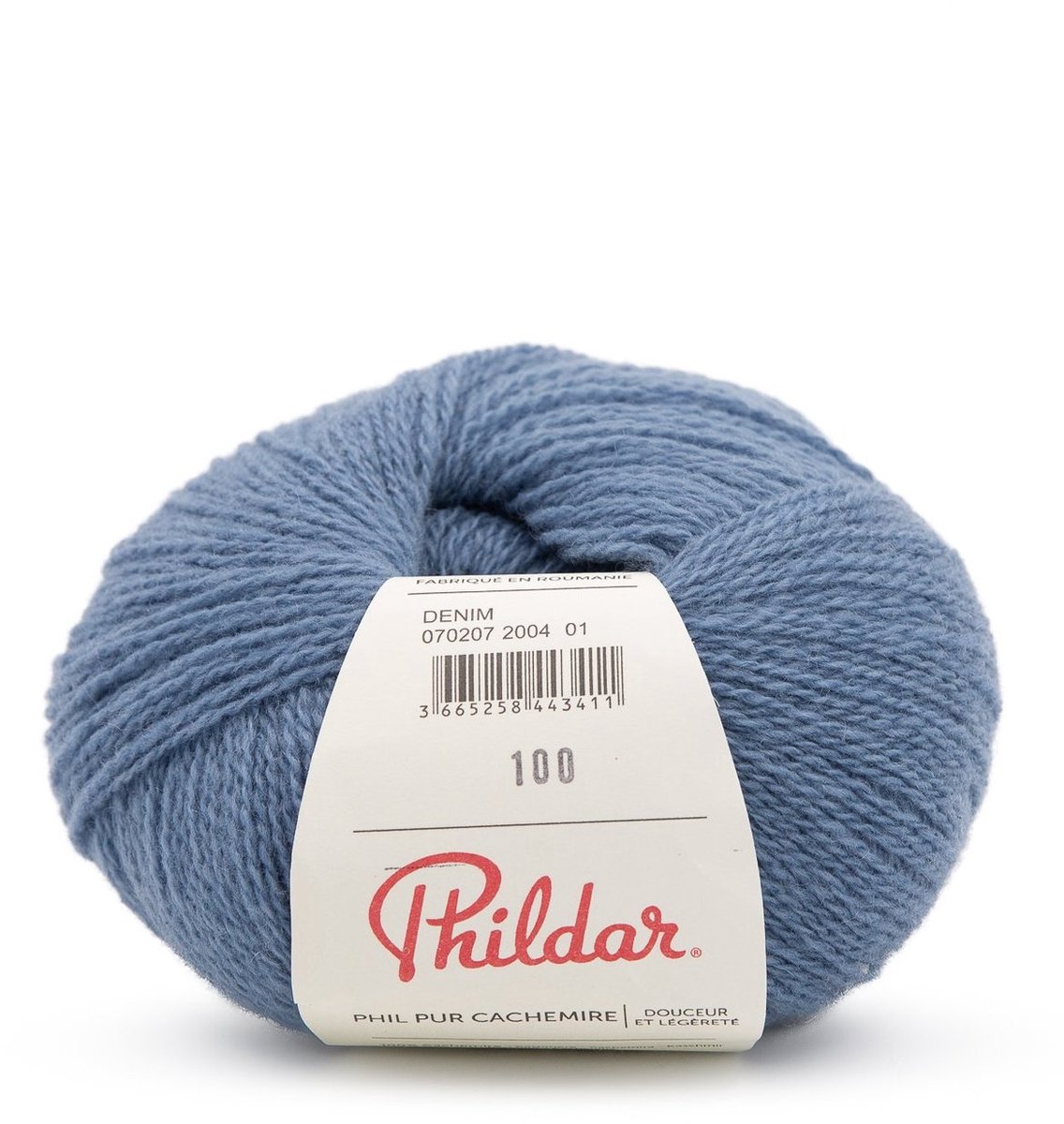 Phildar - Pur Cachemire - Ultrazachte Premium Garen - 100% Kasjmier - Kleur : Denim