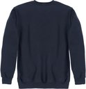 Marineblauwe Carhartt sweatshirt, achterkant, met ronde hals en lange mouwen.