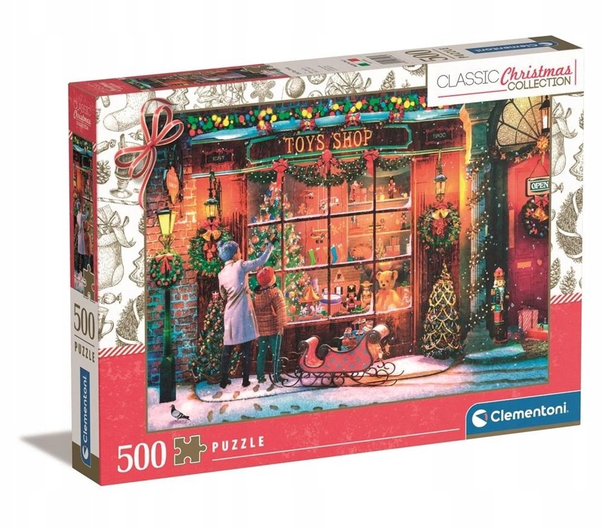 Clementoni Kerstpuzzel 500 Stukken - Klassieke Collectie