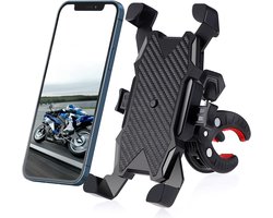 Fiets-mobiele telefoonhouder - Mobiele telefoonhouder - Motorfiets - Anti-val en anti-vibratie - Slot mobiele telefoon - 360 rotatie - Buitenfietshouder - ANMI