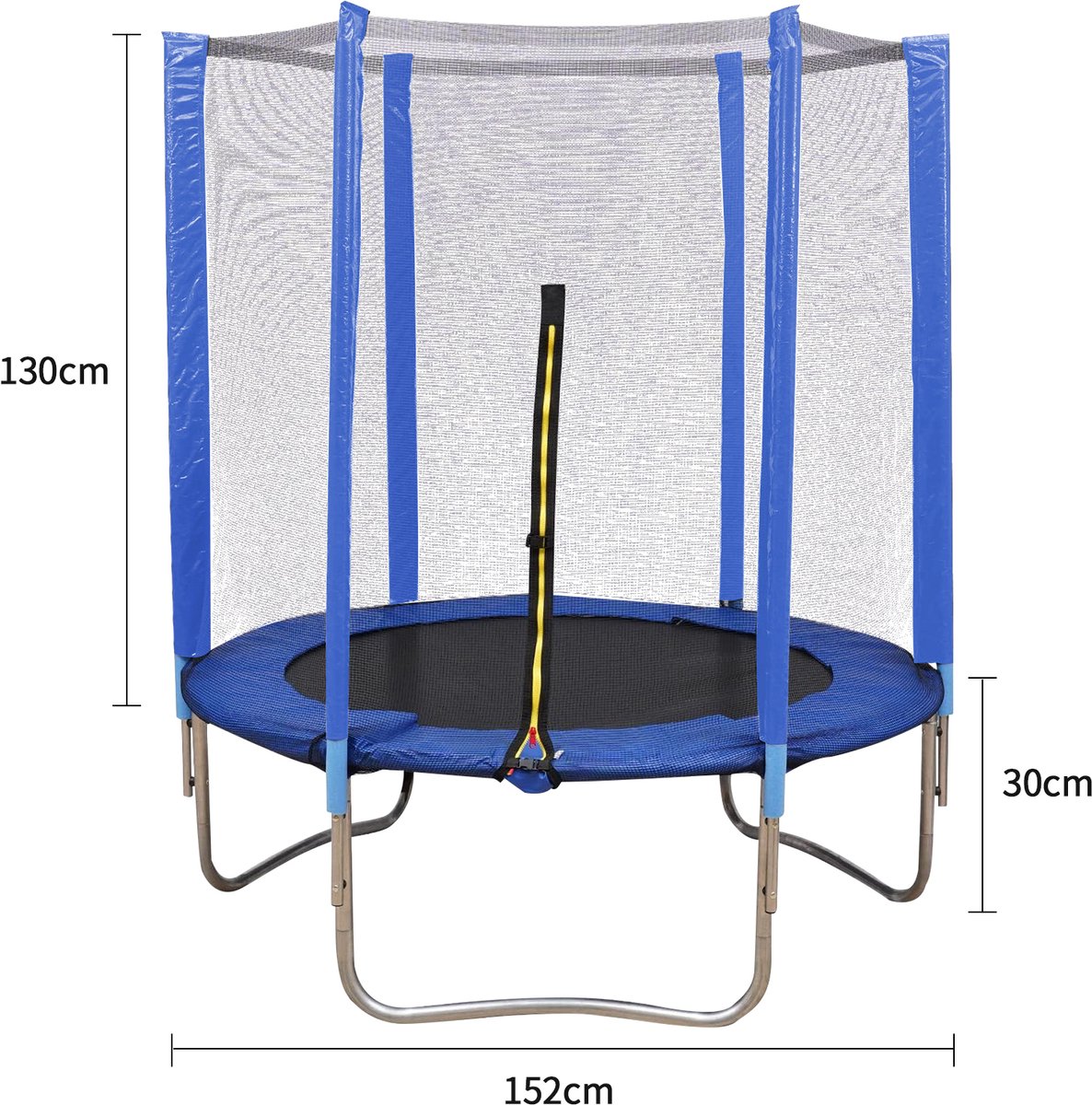 PIPIPOXER- Trampoline Tuintrampoline Veiligheidsnet Diameter: 1,5 m Maximaal gewicht: 120 kg Blauw — afbeelding 5
