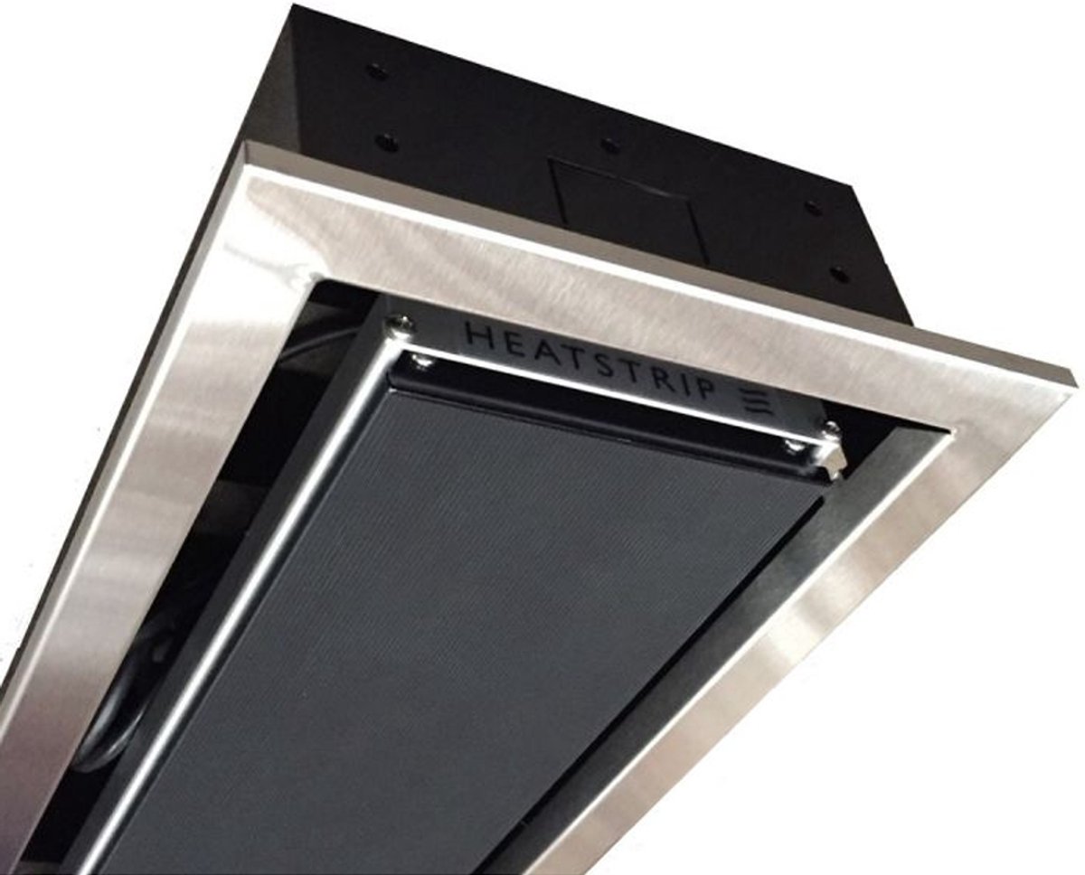Heatstrip Recessed Mounting Frame Flushmount for Max 3600W - Stainless Steel