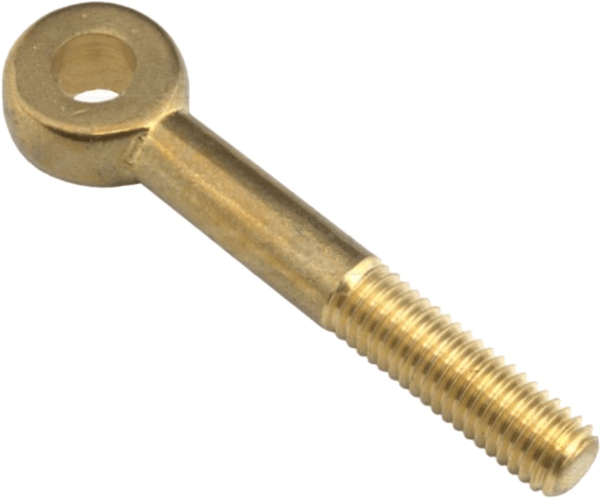 Oogbout M10x60mm - DIN 444 Halfdraad - Messing - A1-10060
