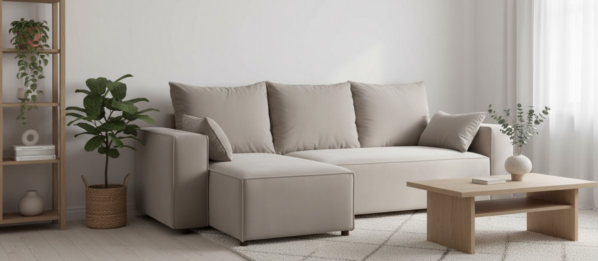 Luxe Uitschuifbare Slaapbank – 246x145 cm – Industrohome