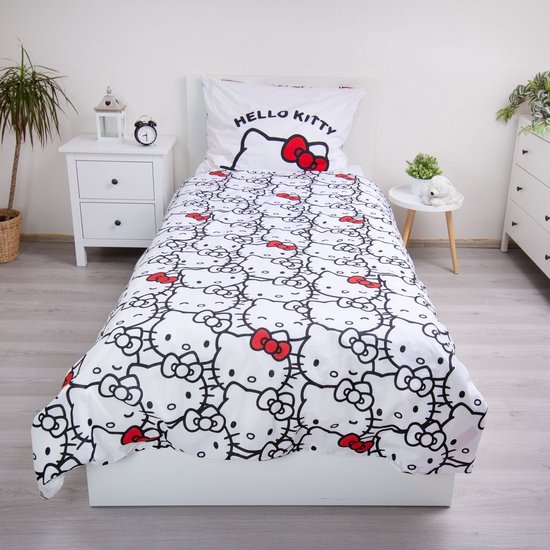 Hello Kitty Dekbedovertrek Classic - 140 x 200 cm + 70 x 90 cm - Katoen van Hello Kitty — afbeelding 5
