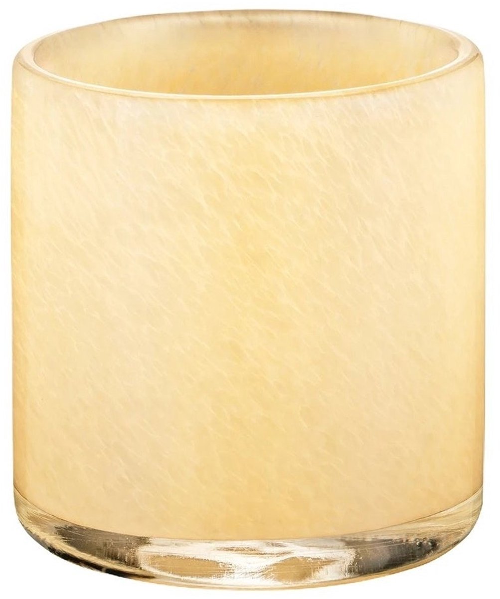 Saga Windlicht Vanilla Medium | Beige / Geel