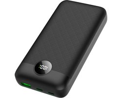 Golden Sound Boost Powerbank 20.000mAh - Powerbanks - 22,5W Snellader - Noodpakket - USB-A & USB-C - Quick Charge met Led Display