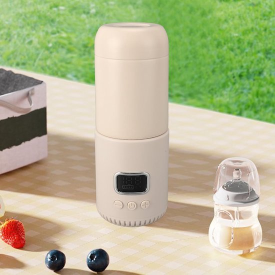 Draagbare Flessenwarmer, 400 Ml 10000 Mah USB Oplaadbare Snelle Verwarming Melkverwarmer Draadloze Flessenwarmer Onderweg USB-flessenwarmer voor Moedermelk van Merkloos — afbeelding 2
