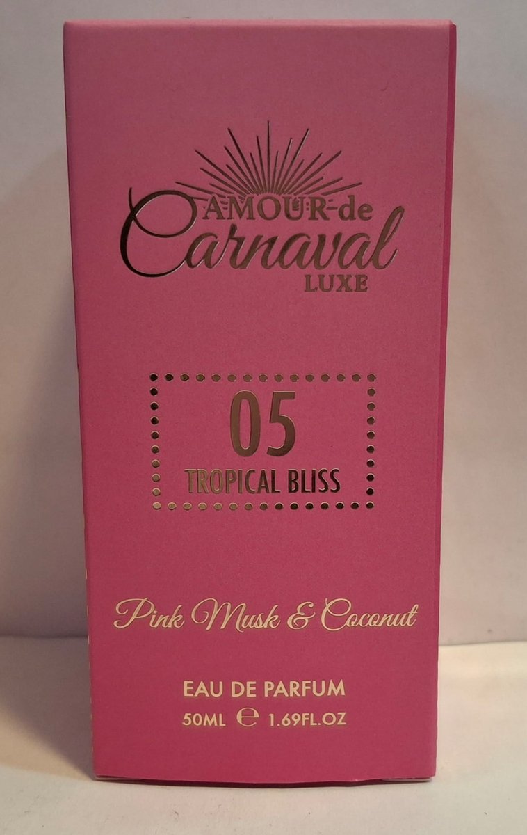 Amour de Carnaval 05 Eau de Parfum Tropical Bliss - Pink Musk & Coconut geur 50ML