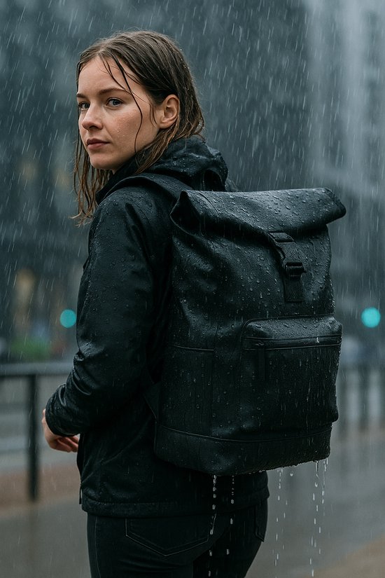Rugzak Lässig Rolltop Rosewood Grey Limited Edition | Van Asten Babysuperstore