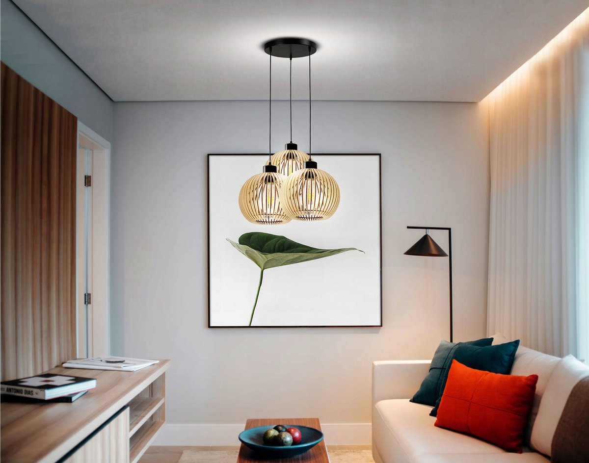 Verstelbare LED Hanglamp 3xE27 - Stijlvol en Sfeervol
